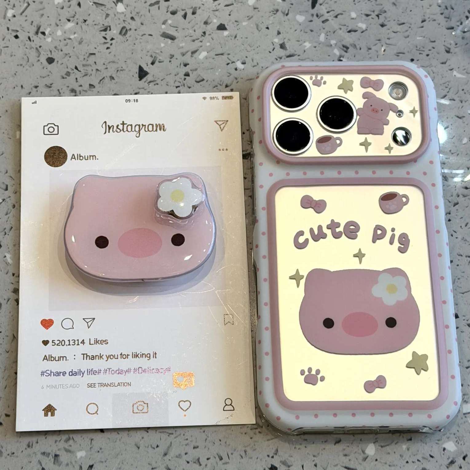 雨柠适用于iphone18promax手机壳呆萌16银底爪印蝴蝶结白花小猪脑袋16卡通日韩INS可爱14防摔保护套