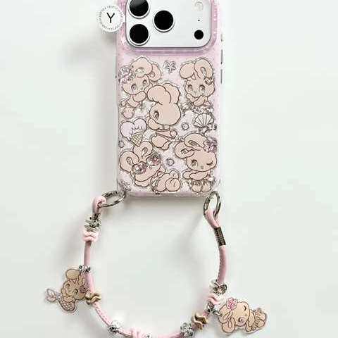 雨柠卡通创意可爱艾丝乐美人鱼小兔IMD双层手机壳适用iPhone17Pro新款苹果16日韩INS15个性创意14防摔保护套