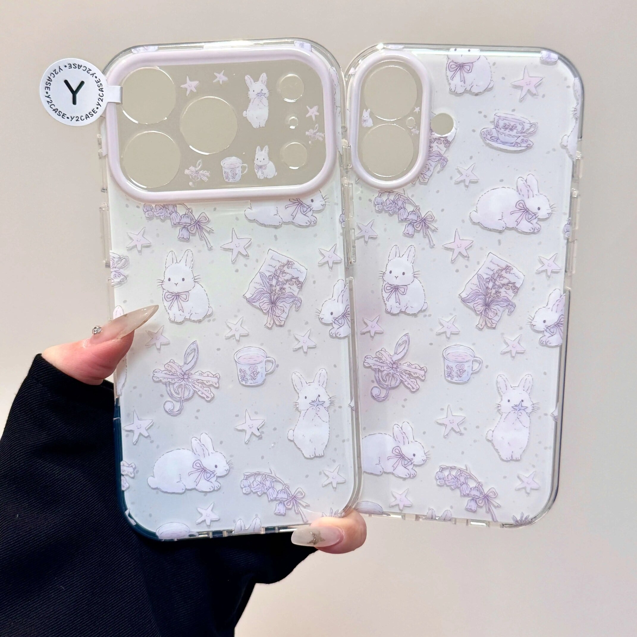 雨柠卡通可爱紫色音符小兔IMD双层手机壳适用iPhone17系列苹果16新款15小清新日韩ins14全包防摔保护套