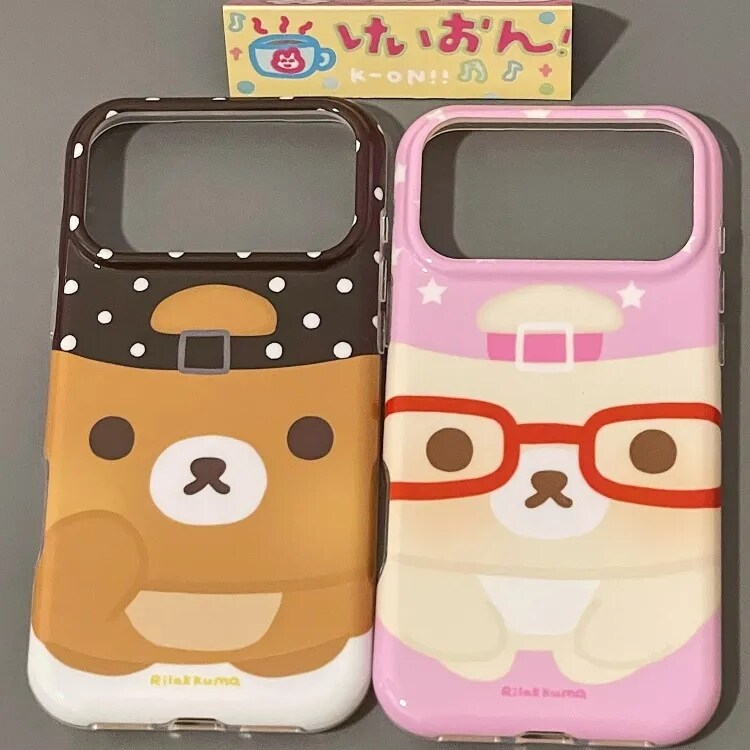 雨柠ins可爱鸭舌帽轻松熊适用iphone17promax苹果16手机壳15少女卡通日韩个性创意14防摔保护套