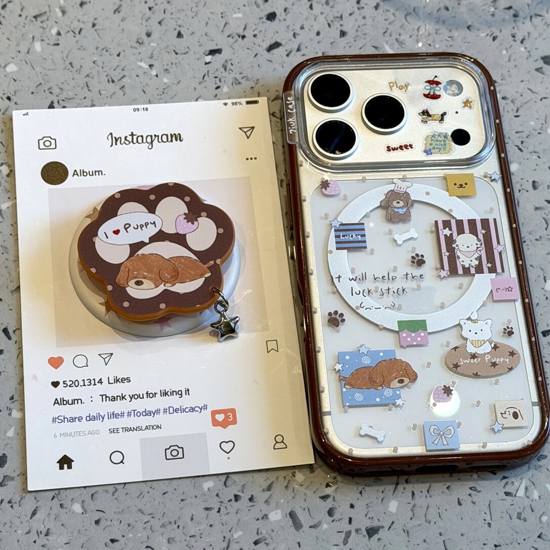 雨柠童趣可爱插图睡觉厨师帽小狗适用于iphone17promax新款苹果16手机壳15卡通日韩ins14防摔保护套