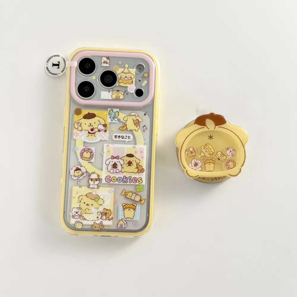 雨柠古早布丁狗适用苹果iphone17promax二合一16磁吸双层手机壳15卡通可爱日韩INS个性创意14防摔保护套