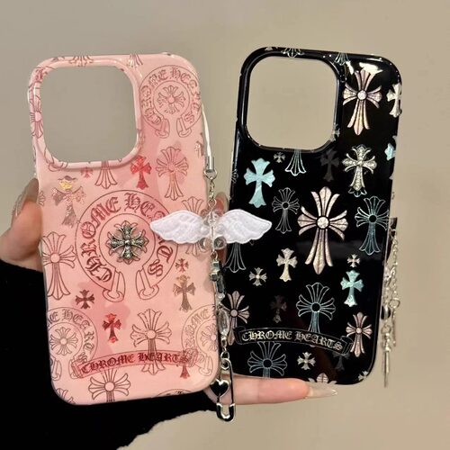 雨柠高级感ins复古点钻十字架适用iphone17promax苹果15pro手机保护壳14小众个性创意新款16防摔保护套