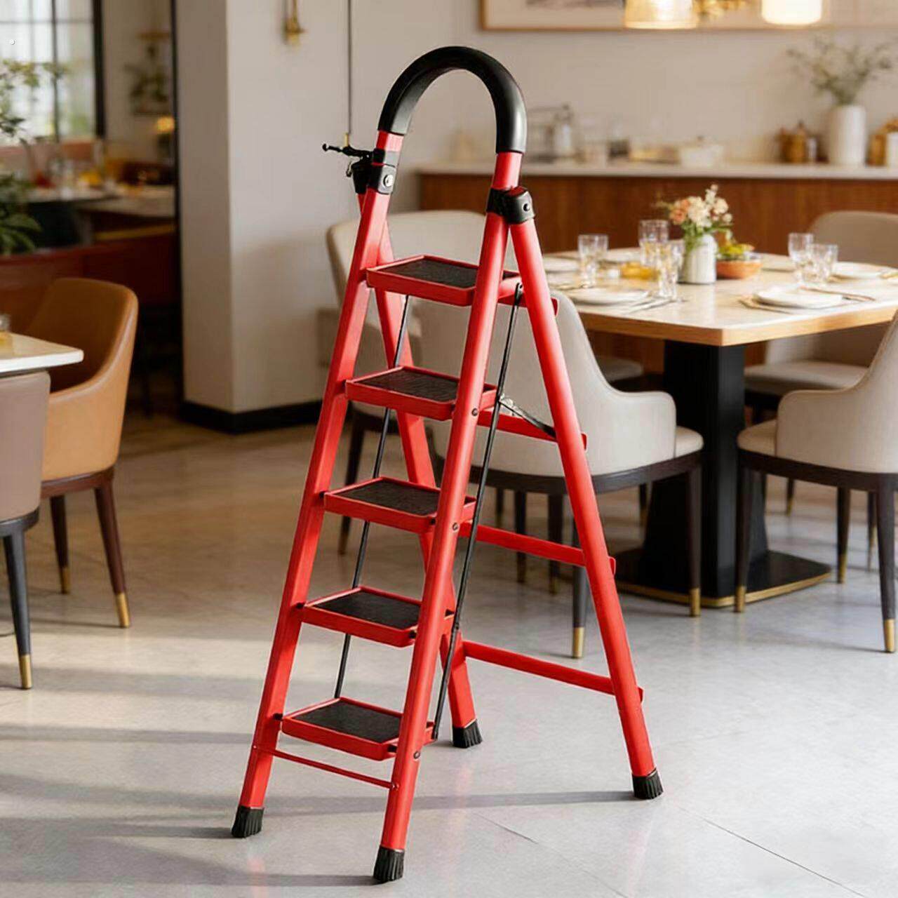 家用梯子折叠伸缩多功能加厚室内人字梯便携家庭楼梯爬梯工程梯子