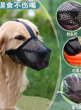 狗狗防咬嘴套防狗咬神器宠物小狗口罩泰迪柯基马犬大小型犬狗罩狗