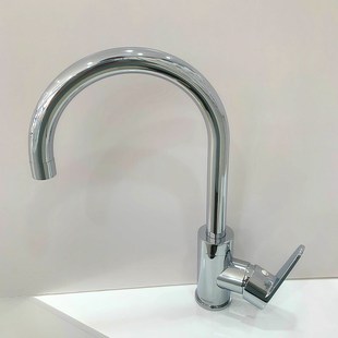 埃美柯XG153全铜银色厨房水槽洗碗池龙头冷热 正品 高品质家用水嘴