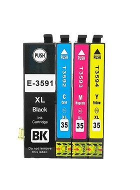 适用爱普生Epson WF-4730DTW 4740DTWF打印机墨盒T3591 T35XL黑色