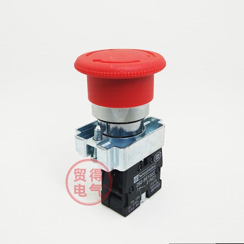 ZB2 XB2-BS542C一常闭按钮开关圆形蘑菇头紧急急停按钮22MM马可