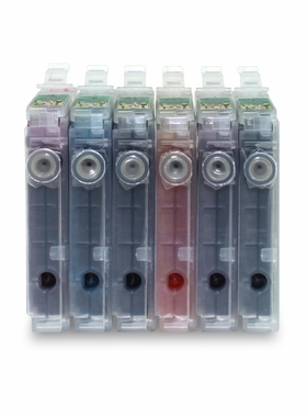 适用EPSON R270 R290 R390 RX590 T50 TX800 T0821填充连供墨盒