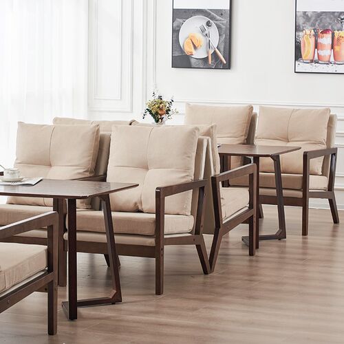 奶茶店餐厅酒吧咖啡厅桌椅组合卡座洽谈清吧酒馆商用休闲复古