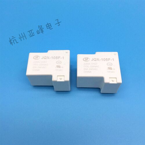 JQX-105F-1-220A-1HST宏发继电器220VAC常开4脚30A240VAC HF105F
