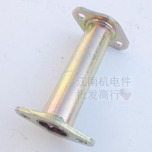 汽油发电机配件6.5kw消声器连接管188 190F192F发电机消声器弯管