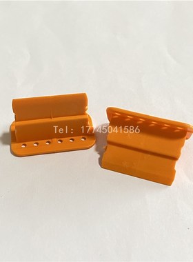 W12S泰科TE德驰DEUTSCH汽车插头DT06-12SA专用橙色12P锁扣二次锁
