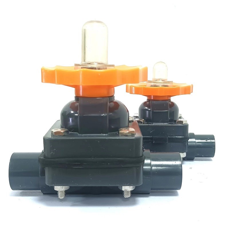 PVC隔膜阀 UPVC塑料隔膜阀 DN15/20/25/32/40/50塑料隔膜阀耐酸碱