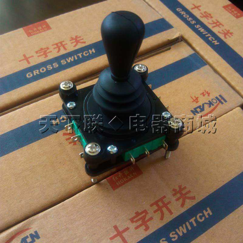 正品红开四向十字开关CV4-YQ-04R2G自复位摇杆操作杆主令控制器