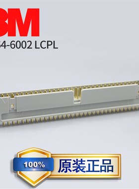 美国3M直式牛角64P连接器 NO.3764-6002LCPL灰色PBT材质 现货供应