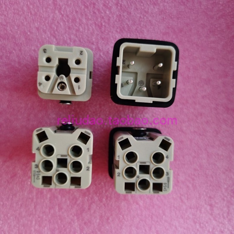 WAIN唯恩连接器HA-004-MS公芯HA-004-FS母芯10A/250V弹片式五插针