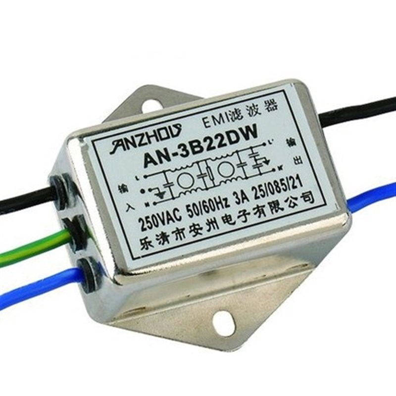 单相双节EMI滤波器 AN-1B22DW AN-3B22DW 1A2A3A高性能滤波器