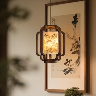 宋式美学入户玄关过道小吊灯新中式中国风禅意复古茶室庭院走廊灯
