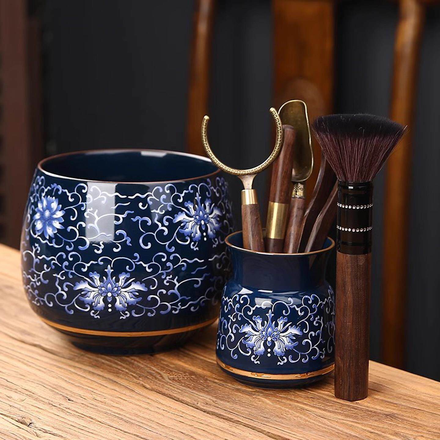 茶道六君子套装功夫茶具配件大全茶桌茶台泡茶工具茶洗茶渣缸组合