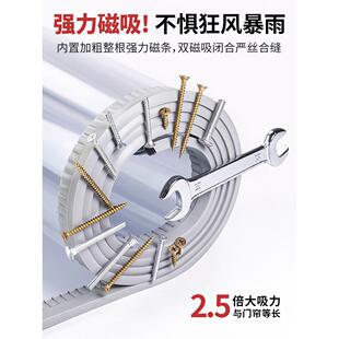 家用门帘楼梯口防走冷气空调磁吸PVC塑料挡风阳台防蚊客厅隔断帘