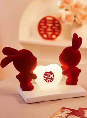 结婚礼物送新人闺蜜订婚新婚高级实用礼物婚房卧室床头灯装饰摆饰