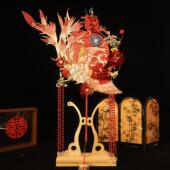 团扇新娘结婚材料diy手工刺绣缠花秀禾双面成品高级婚嫁喜扇婚礼