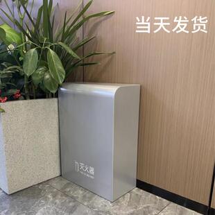 圆弧加厚不锈钢灭火器箱2祇装饰遮挡消防箱高端商场酒店放置箱子