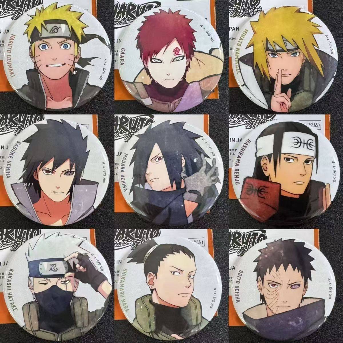 日谷正品火影忍者羁绊展白底徽章