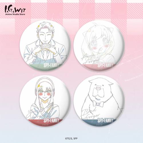 间谍过家家原画线稿吧唧徽章周边