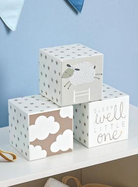 儿童房摆件样板间软装木质卡通桌面装饰品家居好物房间改造小物件