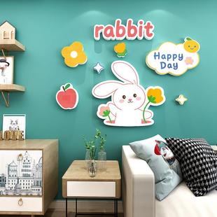 少女心出租房卧室房间布置床头背景墙贴儿童房装 饰补洞遮丑贴画