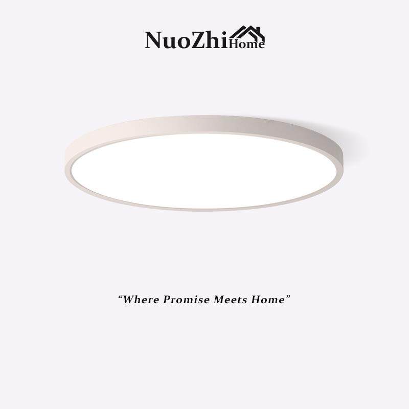 现代简约房间吸顶灯圆形卧室书房灯北欧大气家用走道灯led饭厅灯