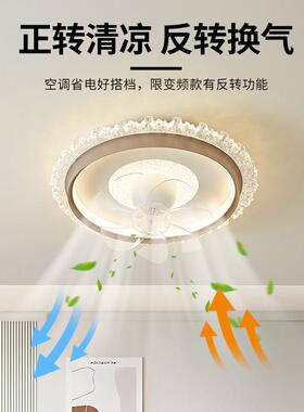 2025新款全光谱护眼主卧室吊扇灯360一体吸顶灯轻奢可摇头房间灯