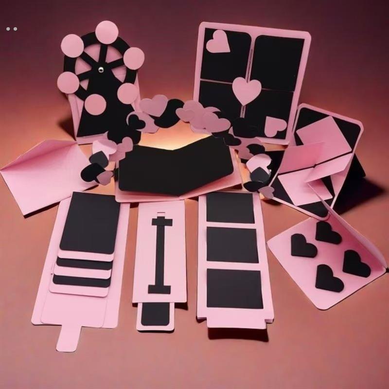 风琴本机关手风琴折叠本风情本立体书一周年diy手工礼物半成品