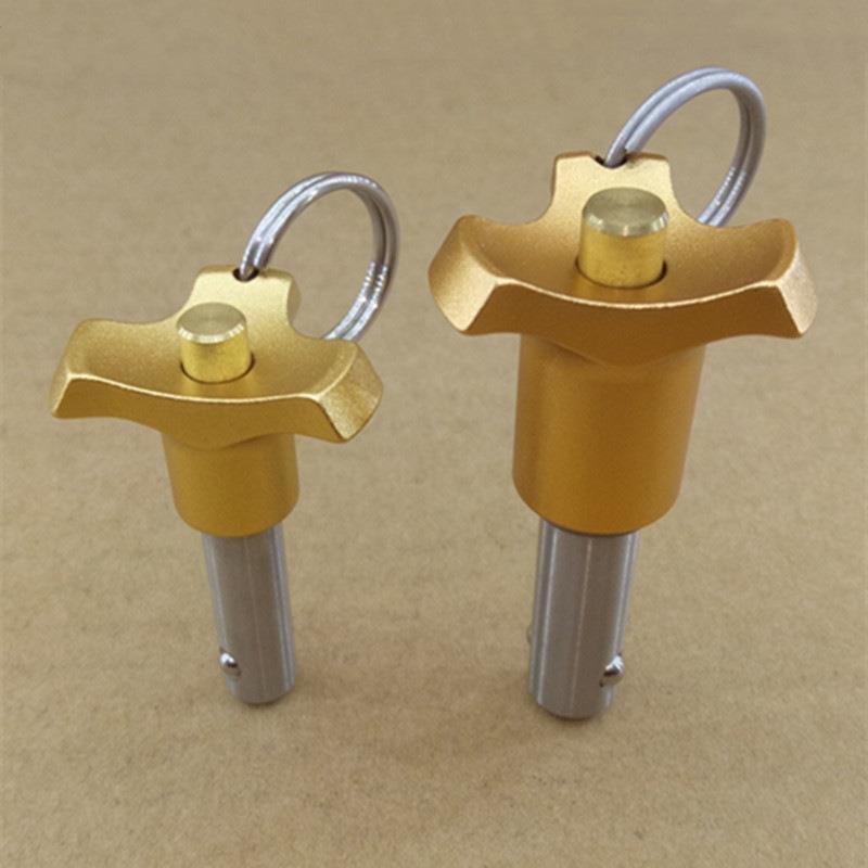 快锁插销 金色梅花型手柄 销体04不锈钢材质 NMM8-5现货包邮