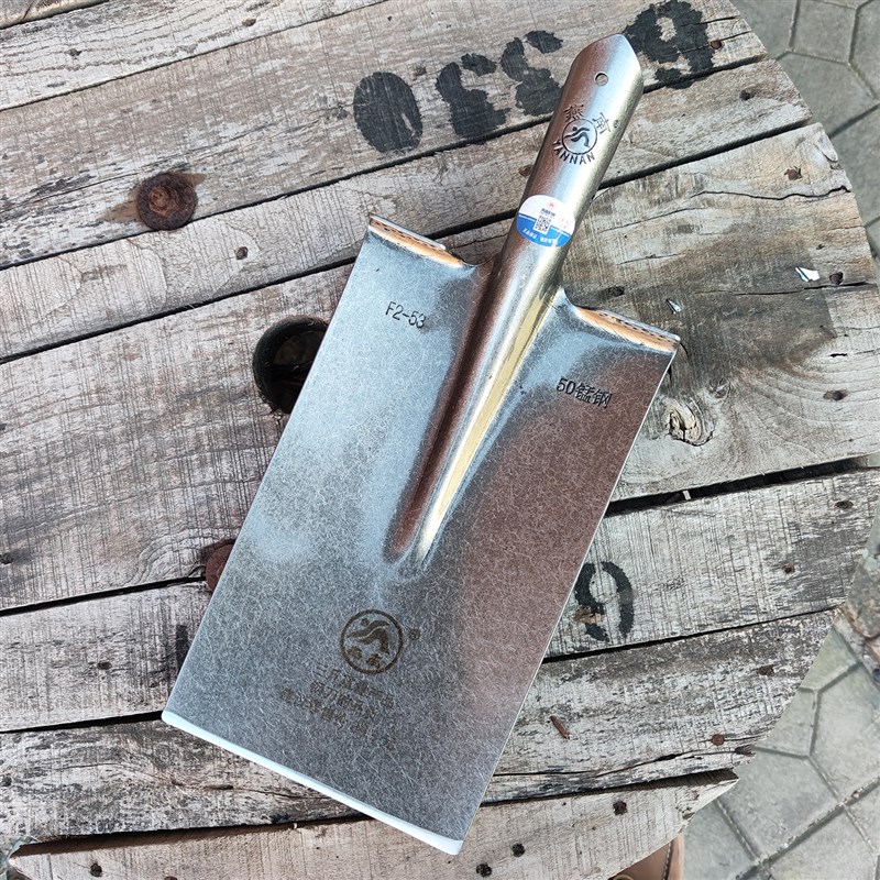 燕南钢锹加厚挖树锹F2-5加重泥锹本色锰钢淬火斤重方头刨树铲子
