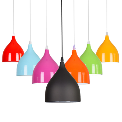 单头吊灯创意个性单个奶茶店饭店吧台走廊过道装饰小灯罩