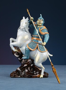 彩铜五虎上将关羽张飞赵云黄忠马超三国人物礼品工艺品