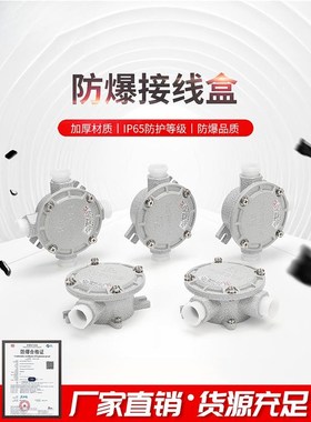 防爆接线盒IIII防爆分线盒防爆穿线盒分线盒DN防爆吊灯盒