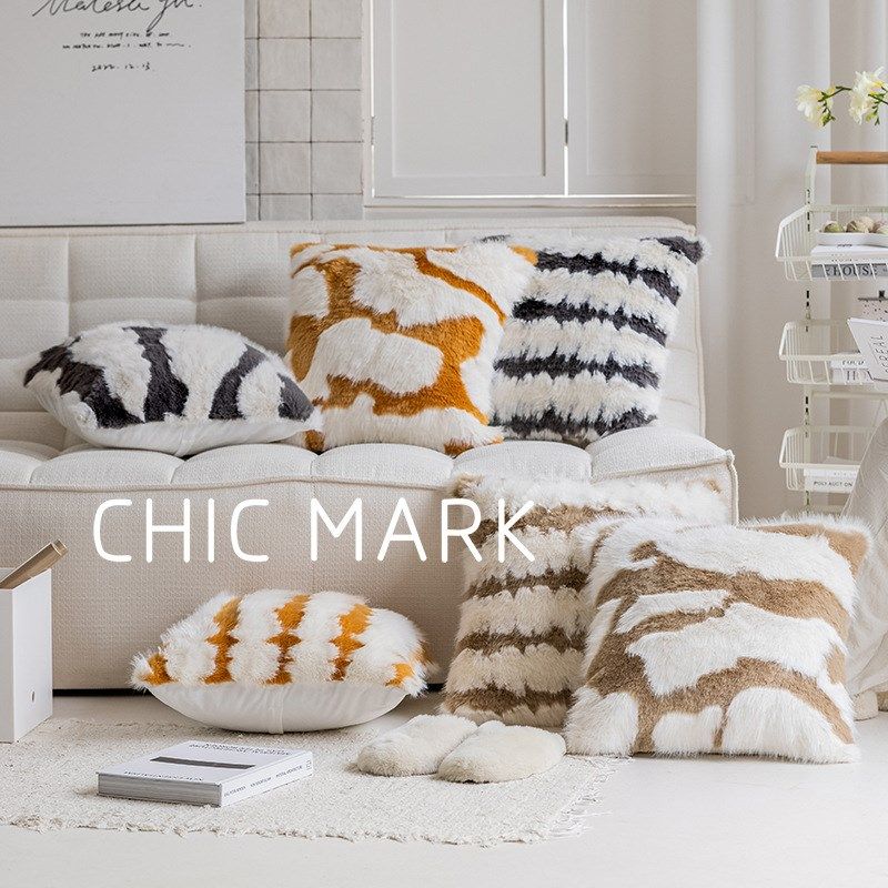 欧式长毛绒沙发抱枕含靠家用in沙发床头样板房酒店靠枕,居家布艺,抱枕被,淘宝优惠券,粉丝福利购,淘宝优惠卷