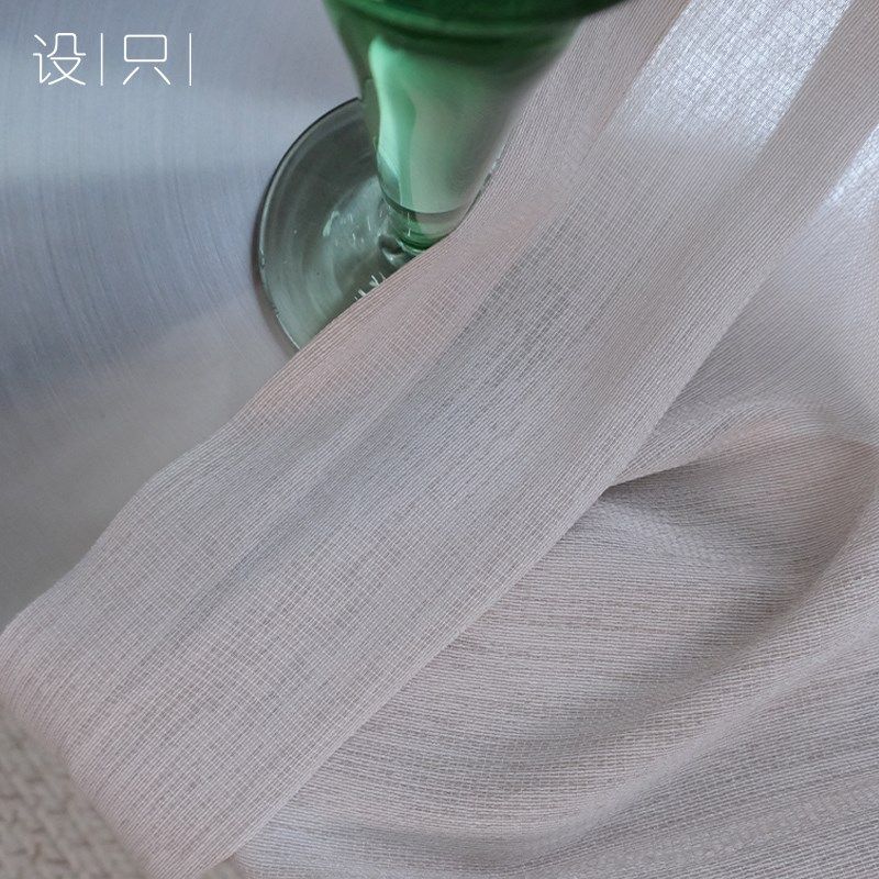 新款高端法式复古咖色羊毛窗纱高级感纱帘透光透人飘窗卧室客厅,居家布艺,定制窗帘,淘宝优惠券,粉丝福利购,淘宝优惠卷