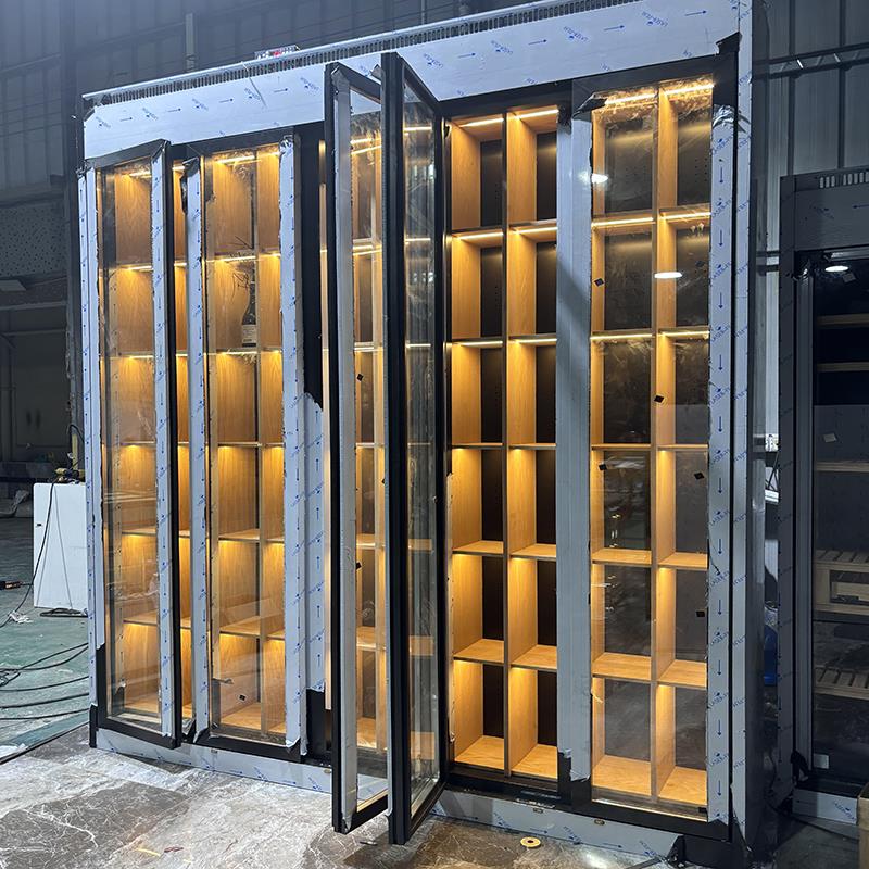 轻奢不锈钢恒温酒柜白酒柜展示柜家用酒窖餐厅会所源头厂家红酒柜