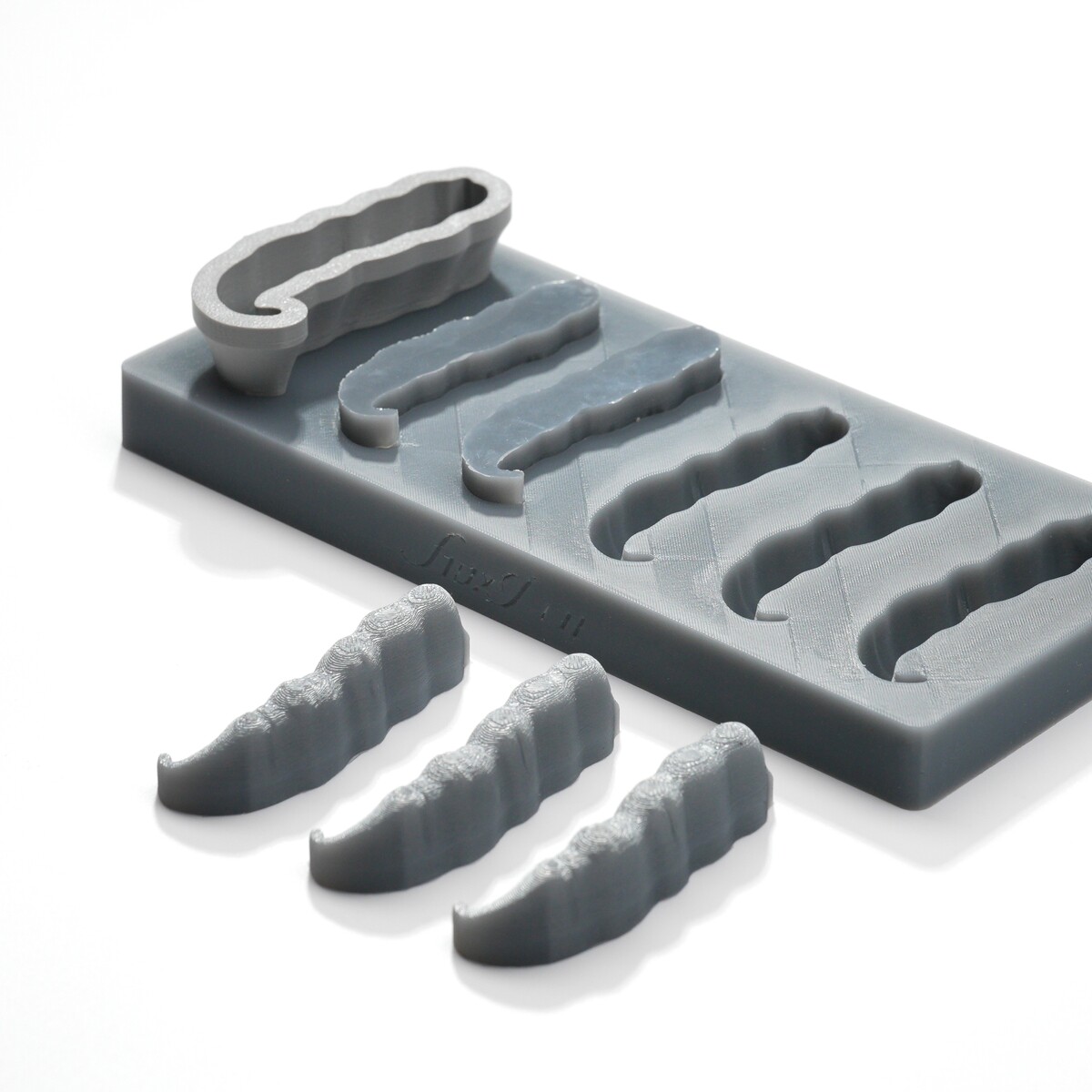 倍乐派3D豆荚硅胶模具迷你慕斯巧克力布丁模具易脱模耐高温