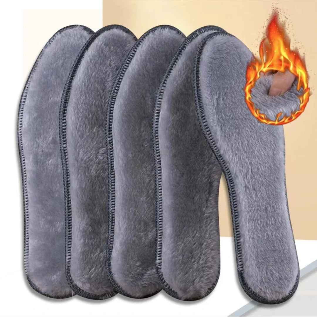 冬季鞋垫加绒加厚保暖毛绒防寒
