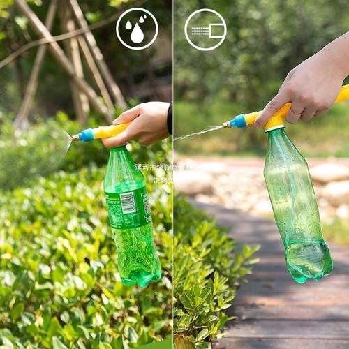往复式抽拉喷雾器洒水壶手动推拉可乐饮料瓶喷水头浇花喷壶喷雾杆