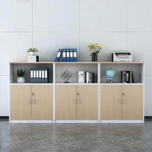 木质文件柜矮柜办公室收纳柜带锁资料柜隔断柜落地柜收纳柜办公柜