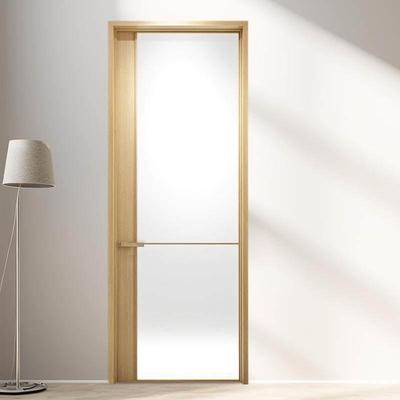 极窄化妆室门平开 门钛镁铝合金门玻璃门厕所门洗手间门浴室门定