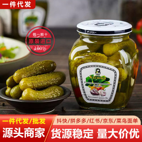 俄式喀秋莎酸黄瓜罐头即食脆爽