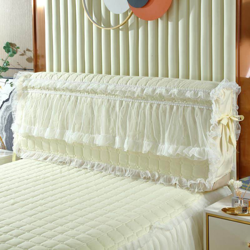 定做全包蕾丝欧式夹棉床头套床头罩公主风防尘罩木皮床布艺保护套,居家布艺,床头罩,淘宝优惠券,粉丝福利购,淘宝优惠卷